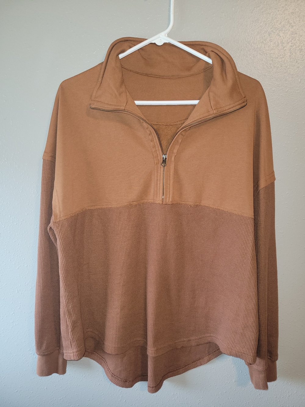 Women's Oversized Half-Zip Pullover Sweater